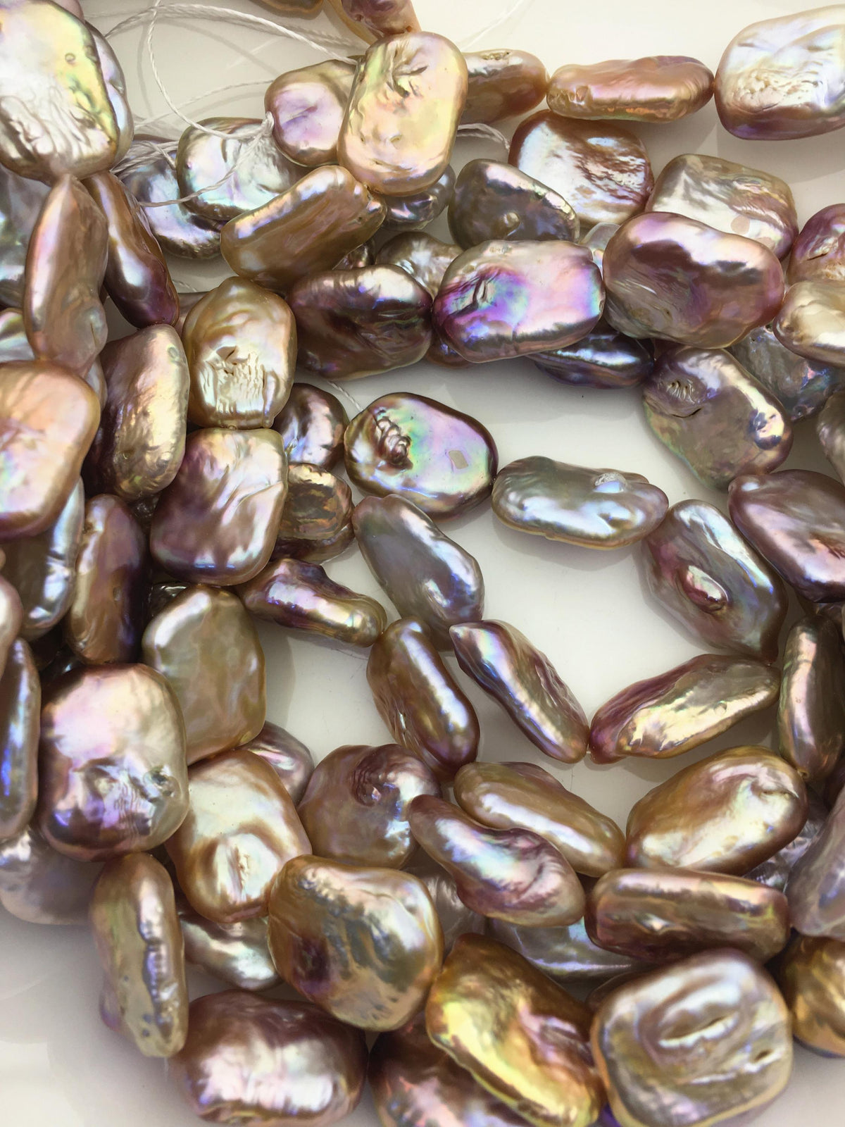 AA+ 15-18mm mix color thick rectangle freshwater pearls,diy bead,flat block pearl bead,ZS-103-31