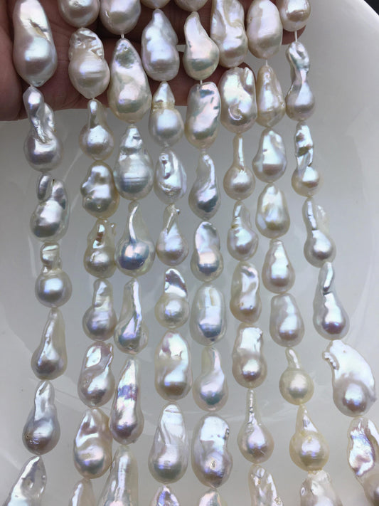 1 strands AA+ 11-13mm white flame ball pearl,FL15-2A-5-61