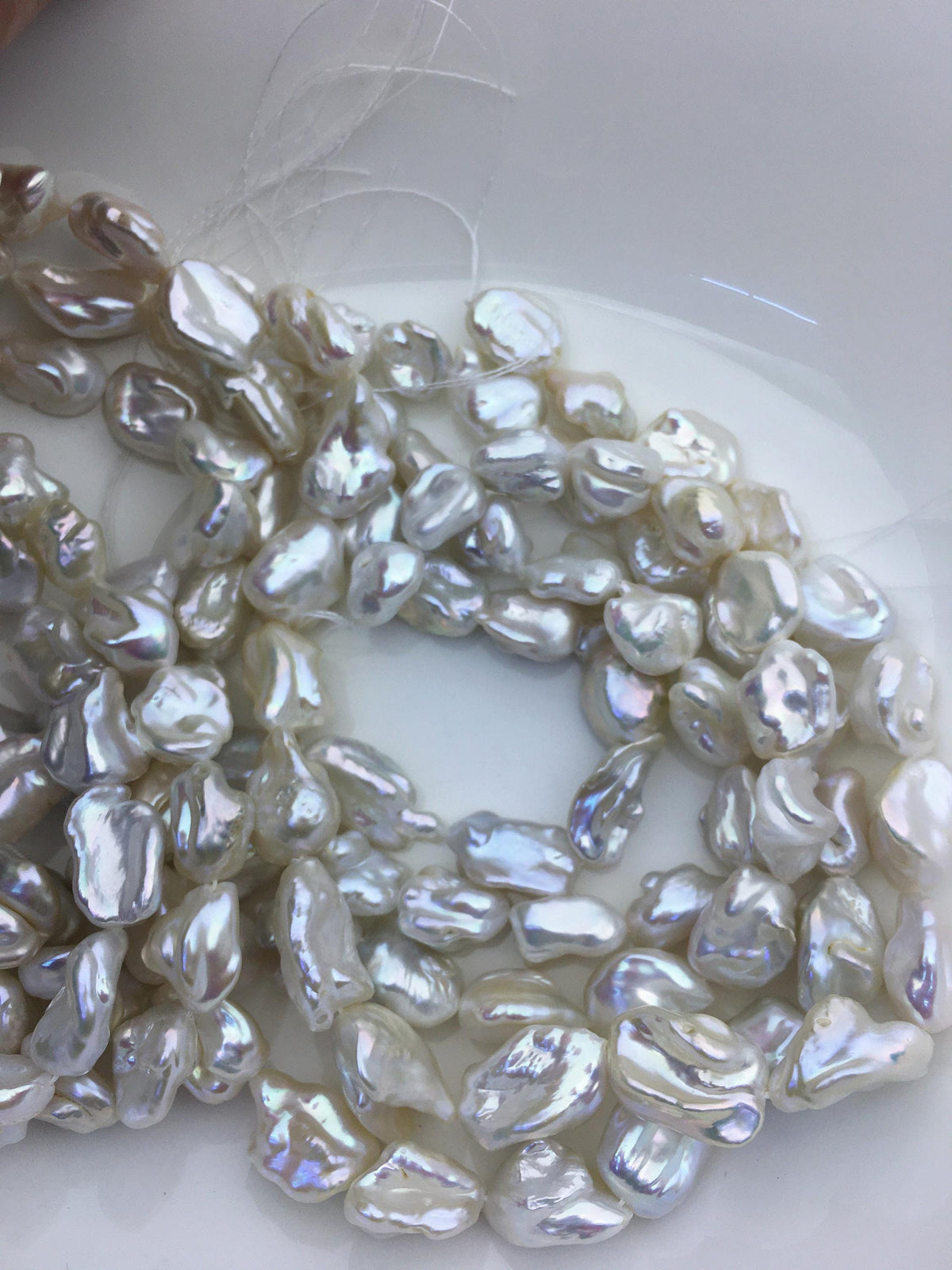 AA+ 11-14mm white thick long keshi Freshwater Pearl, DIY Loose Freshwater Pearl, wholesale price, china wholesale pearl, ZS-200-93