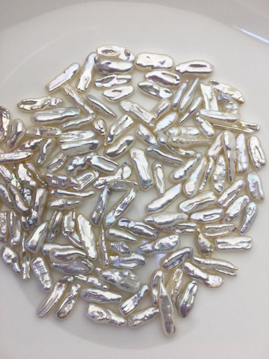 50grams AAA 3-7mm Small white keshi pearls,loose pearl beads,no hole,ZS-127-1-6
