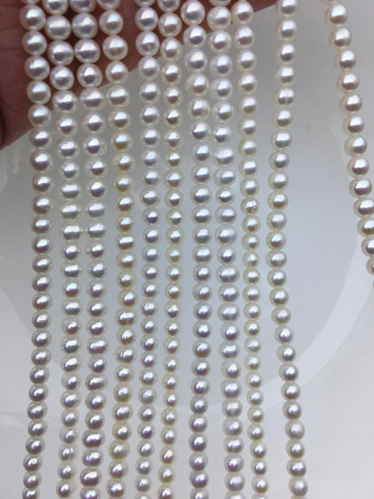 AA+ 4-4.5mm white potato freshwater pearls,seed freshwater pearl,CR4-2A-5
