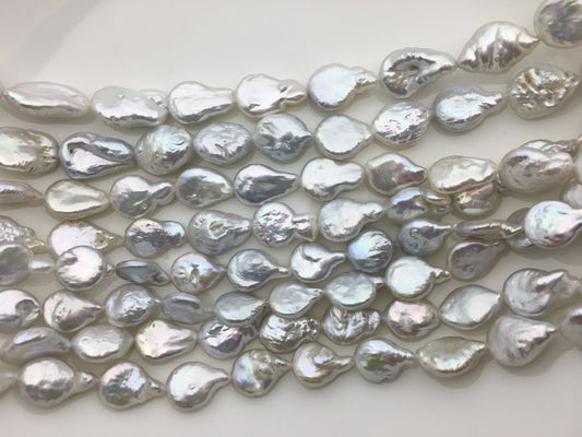 AA 11-12mm White Drop Coin freshwater pearls,diy bead,flat round pearl bead,COIN12-2A-2-22