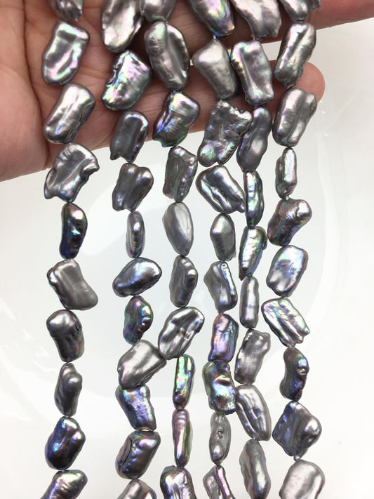 30% OFF AAA Gray Biwa keshi Freshwater Pearl,Loose Freshwater Pearl,ZS-200-86