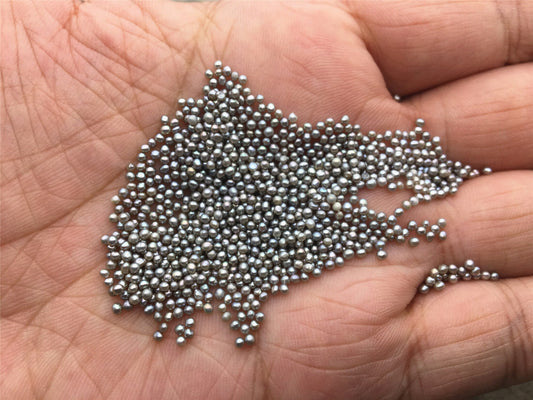 10pcs AAA 1.5-1.8mm gray near round freshwater seed pearls,no hole,Cultured pearl,diy pearl beads,birthday,RP1-3A-16-2