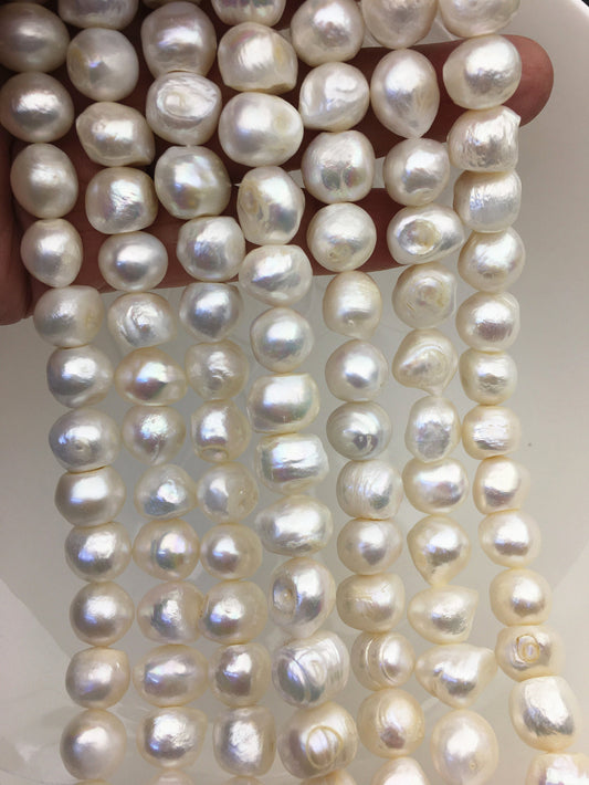 AA 10.5-12mm Big White baroque freshwater pearl,CR13-2A-1
