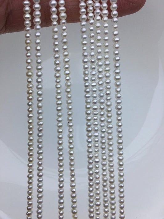 AAA 2.5-2.7mm white small potato seed freshwater pearls,Valentine's Day gift,for pearl necklace,CR2-3A-1