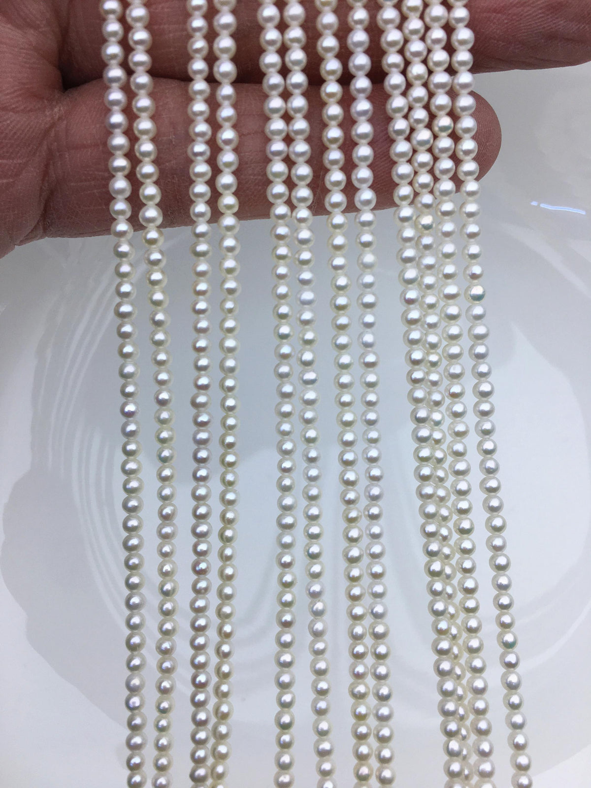 AAA 2.5-2.7mm white round seed freshwater pearls, for pearl necklace, loose freshwater pearl, RP2-3A-13