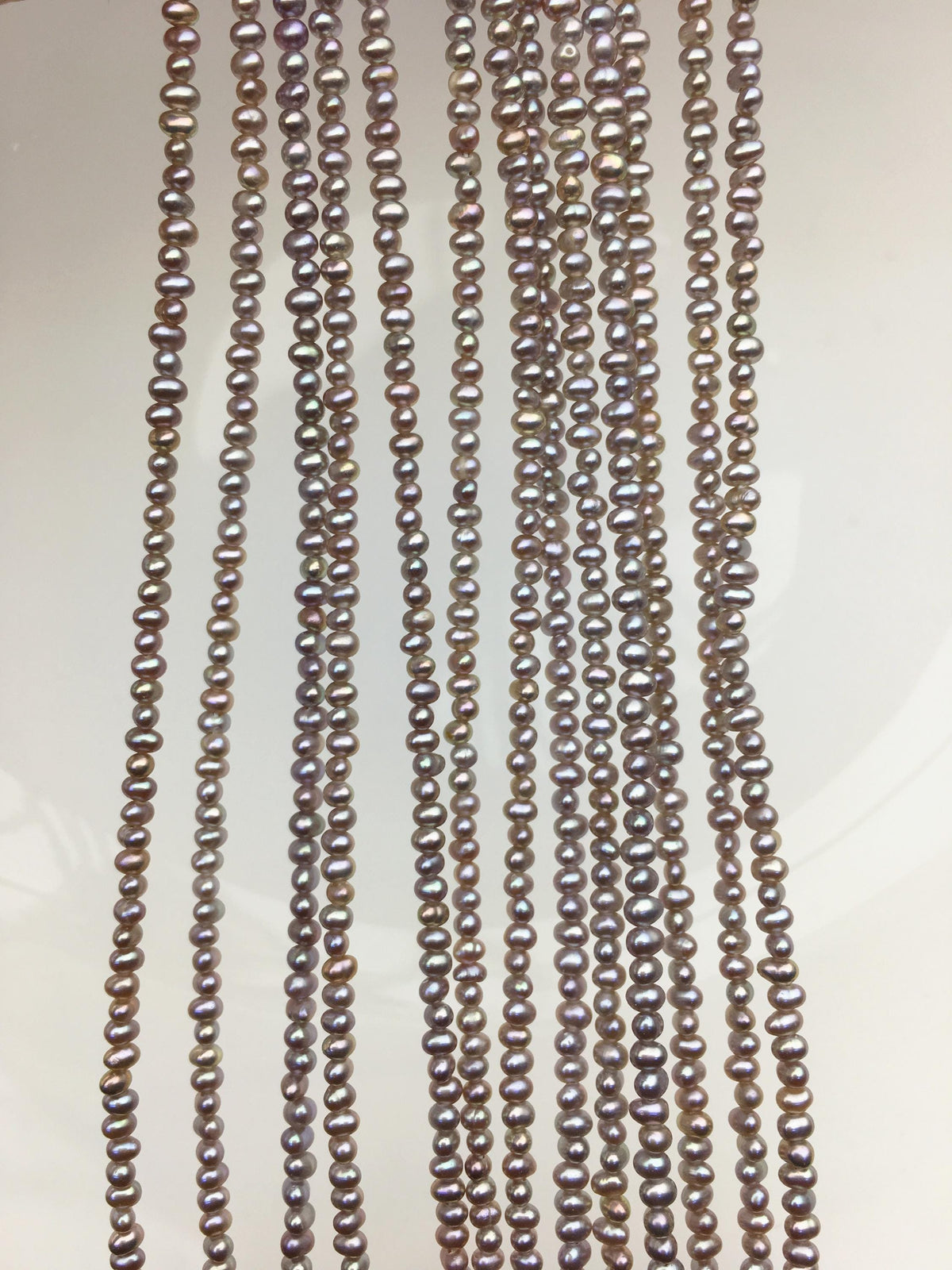 AAA 2-2.2mm gray purple seed potato freshwater pearls, seed pearl, small size pearls bead wholesale, CR2-T2