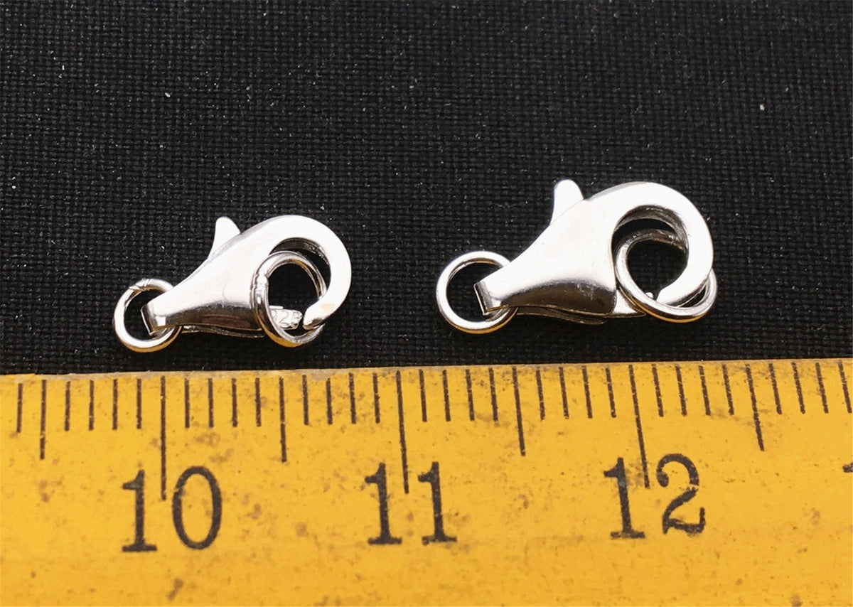 5pcs Sterling Silver Lobster Clasps, 925 Silver Lobster Clasps, Lobster Claw Clasps, Sterling Lobster Clasp, WHOLESALE, ASL-CL-018