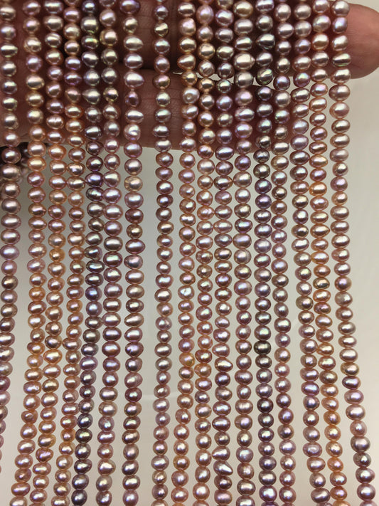 AA+ 3.5-4mm purple potato pearls,seed freshwater pearl,small size pearl,for pearl necklace,CR3-T5