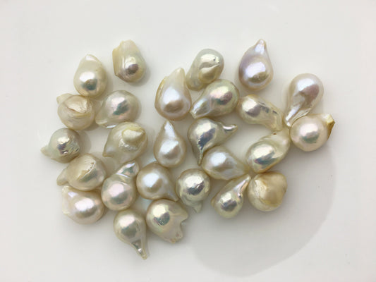 5pcs AA 10-11.5mm White Flame ball Pearl,Baroque pearl Pendant,Baroque Cultured Freshwater Pearl,no hole,FL12-2A-2