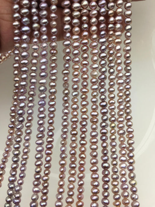 AA+ 4-5mm purple potato freshwater pearls, seed freshwater pearl, for pearl necklace, for pearl earrings, Wedding Bride, CR4-T2
