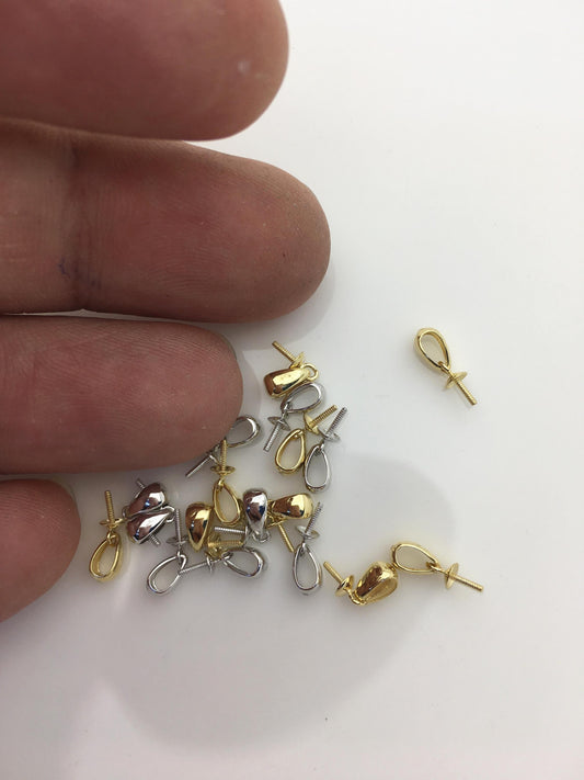 0.13-0.14grams 18k yellow/white gold pendant hook, for pendant,DIY,wholesale,ASG-Pd-003