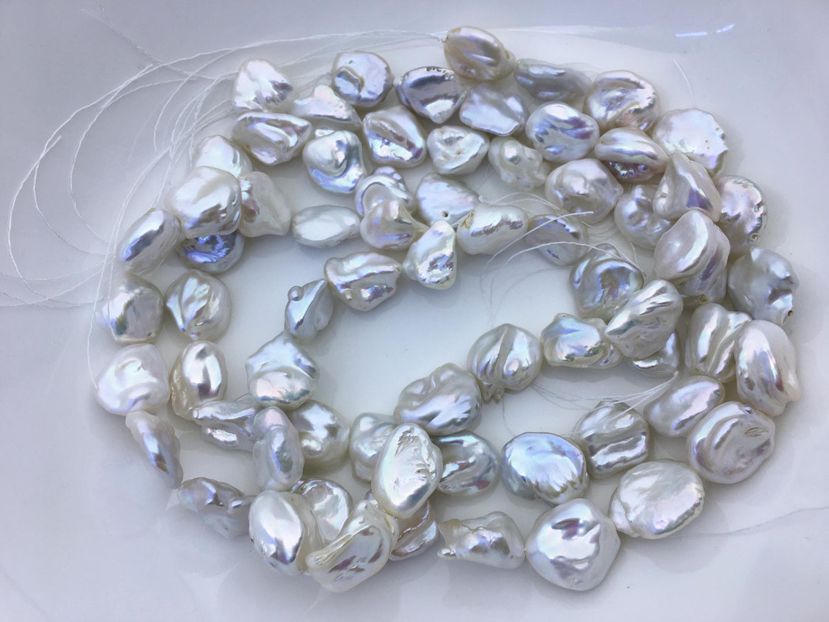 AA+ 14-17mm white thick keshi Freshwater Pearl, DIY Loose Freshwater Pearl, wholesale price, china wholesale pearl, ZS-200-104