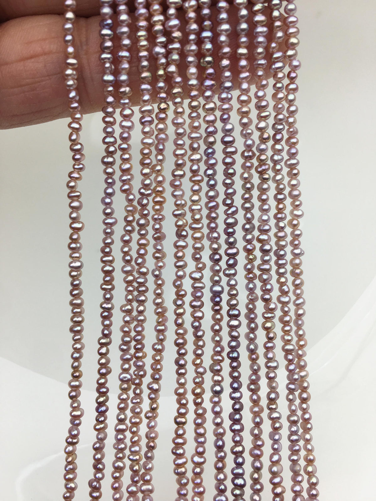 AAA 2-2.2mm purple seed potato freshwater pearls, seed pearl, small size pearls bead wholesale, CR2-T1