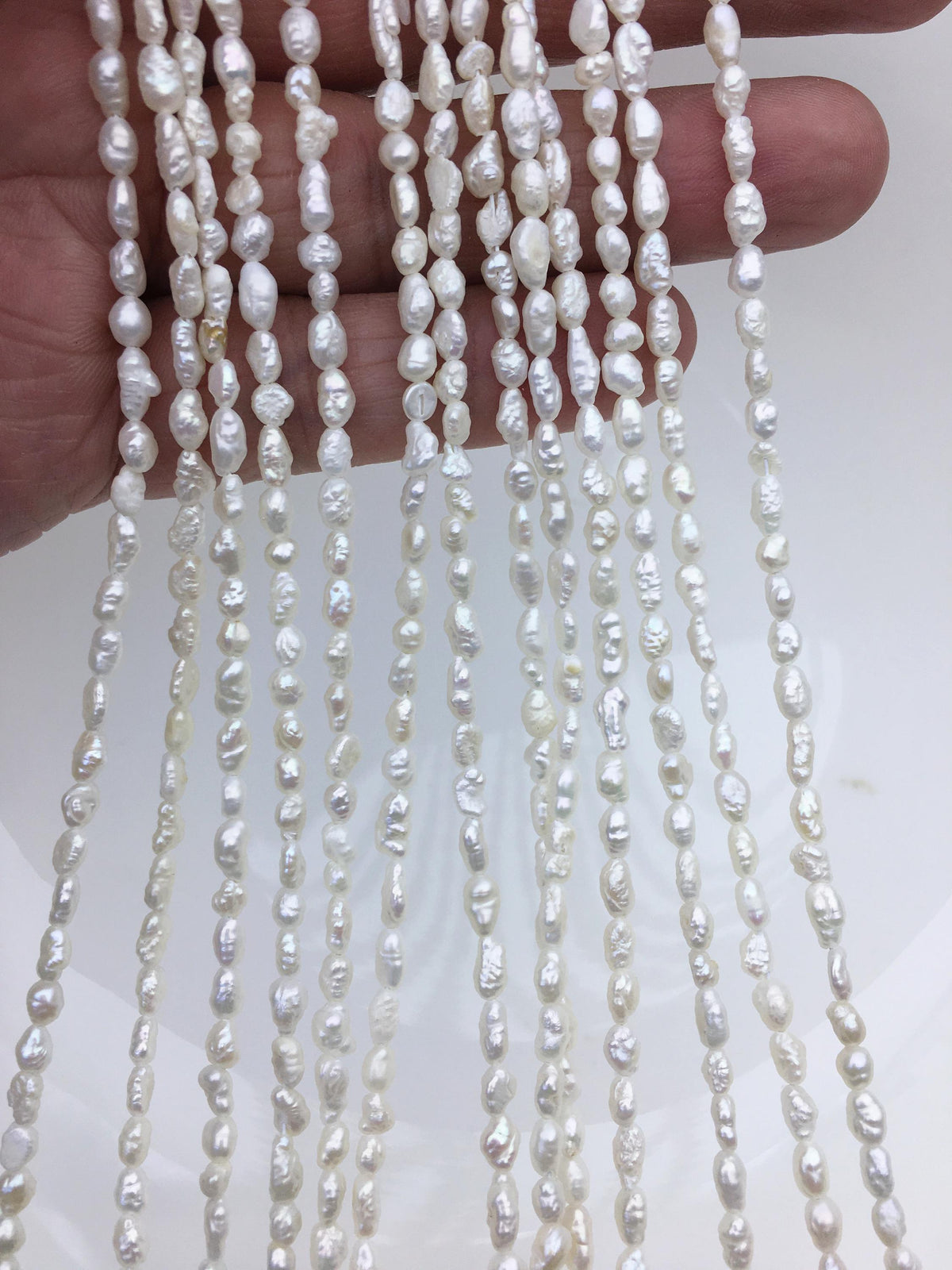 Rare!AA 3-4x4-6mm white keshi Freshwater Pearl, diy Loose Freshwater Pearl, wholesale price, china wholesale pearl, ZS-200-24