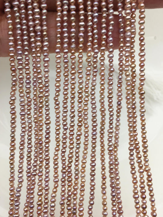 AAA 2-2.5mm purple seed potato freshwater pearls, seed pearl, small size pearls bead wholesale, CR2-3A-3