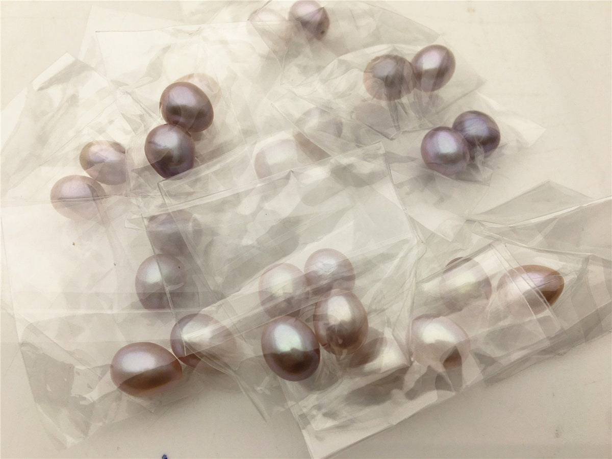 AAA 9-10mm White/Pink/Purple rice freshwater pearls pairs,tear drop pearl earrings,dangle pearl earrings,LR9-3A-2