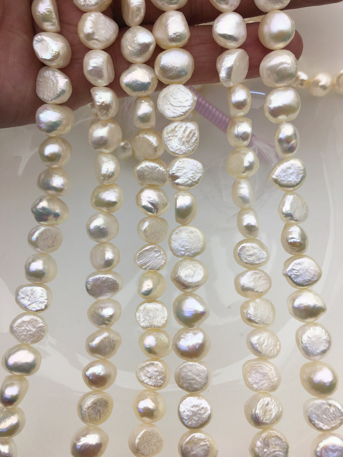 AA+ 9.5-10.5mm white nugget freshwater pearls,bridesmaids,destination wedding pearl,beach theme wedding,LM10-T12