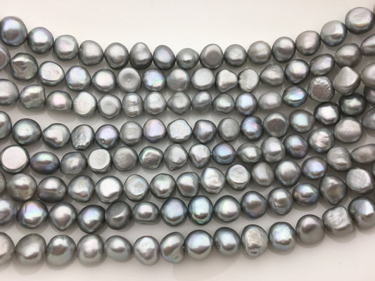 AAA- 10-11mm gray nugget freshwater pearls,Cultured pearl,diy pearl beads,Irregular Beads for Pearl Necklace,LM10-T2