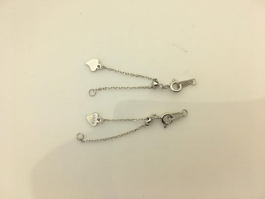 2pcs 2.5 inches 925 sterling silver color chain clasp, ASL-CL-011