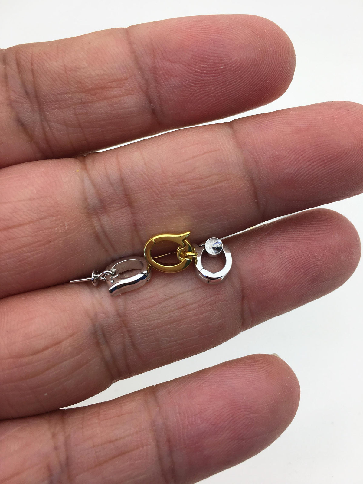 2pcs 6x8mm Silver/Gold S925 sterling silver pendant hook, for pendant,for DIY,wholesale,ASL-P-006