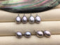AAA 8.3-9.3mm Gray rice pearl dangle earrings,S925 Sterling Silver pearl earrings,pearl for women,SE3-007