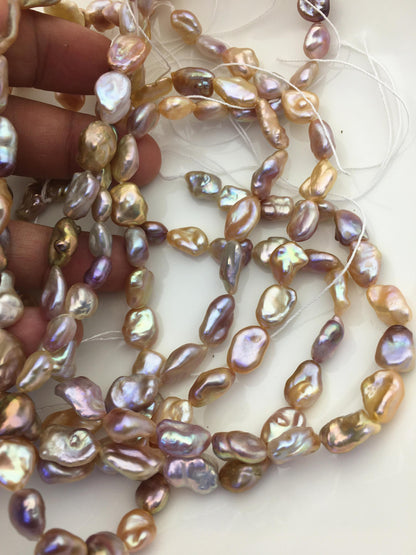 AAA 8-10mm natural pink purple keshi Freshwater Pearl, DIY Loose Freshwater Pearl, wholesale price, china wholesale pearl, ZS-200-121-16