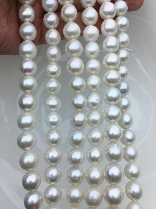 AA+ 10-12mm white baroque drop Edison Freshwater Pearl,ED12-2A-5-33