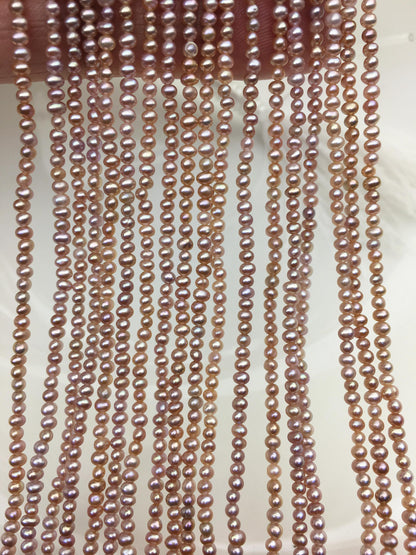 AAA 2-2.5mm purple seed potato freshwater pearls, seed pearl, small size pearls bead wholesale, CR2-3A-3