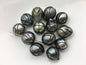 1pc 12-13mm Lotus Flower Carved Tahitian Pearl - Hand Carved - Tattoo Tahitian Pearls, carved pearls, flower designs, CAC-FLW-9-14