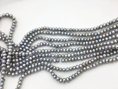 AA+ 4.5-5mm gray potato pearls,seed freshwater pearl,small size pearl,for pearl necklace,for earrings,CR4-T4