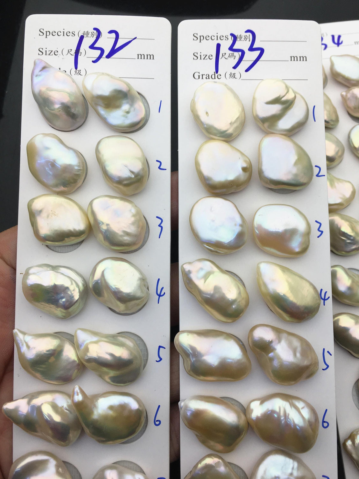 1 pair AAA 14-17x18-23mm Natural Rainbow Baroque Pearl Pairs,Baroque Cultured Freshwater Pearl,no hole,FL15-3A-9-23