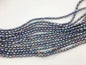 AAA 3-3.5mm black blue rainbow rice pearls, full strand, oval loose pearl beads, diy pearl, ultured pearl, diy pearl beads, LR3-3A-37
