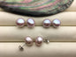 1 pair 11mm big purple nugget baroque round Pearl Stud Earrings, freshwater pearl earrings, classic pearl studs, SE1-069-10