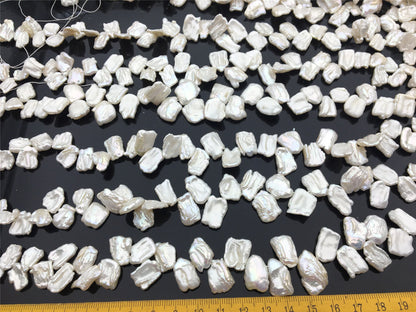 AA+ 8-10x13-17mm White Keshi freshwater Pearls, Very high luster, good quality, wholesale price, baroque pearl, keshi pearl strands, ZS-129-35