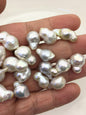 30cs AAA/AA+ 10-13mm white baroque Edison Freshwater Pearl,no hole,ED12-2A-4-10