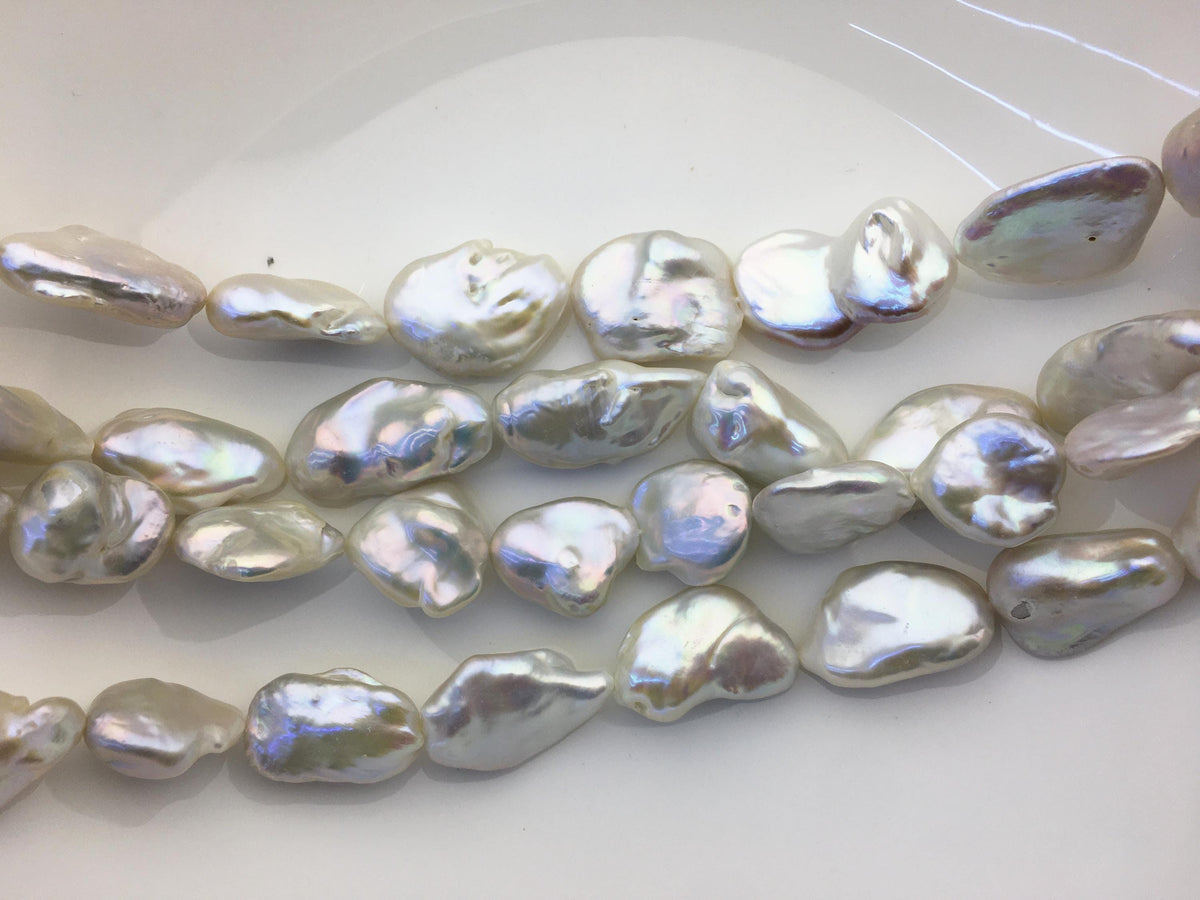 AA+ 13-19mm White baroque Freshwater Pearl,DIY Loose Freshwater Pearl,ZS-200-18