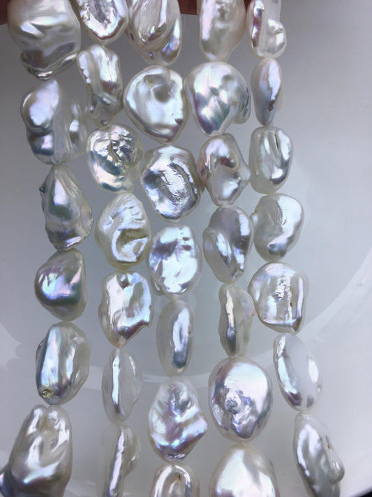 AA+ 14-16mm white keshi Freshwater Pearl,DIY Loose Freshwater Pearl,wholesale price,china wholesale pearl,ZS-200-105