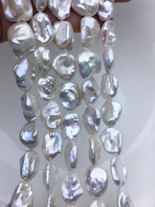 AA+ 14-16mm white keshi Freshwater Pearl,DIY Loose Freshwater Pearl,wholesale price,china wholesale pearl,ZS-200-105