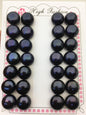 1 pair AAA 13-13.5mm black button round loose pearls pairs,wedding earring stud pearl material,BTN13-T4
