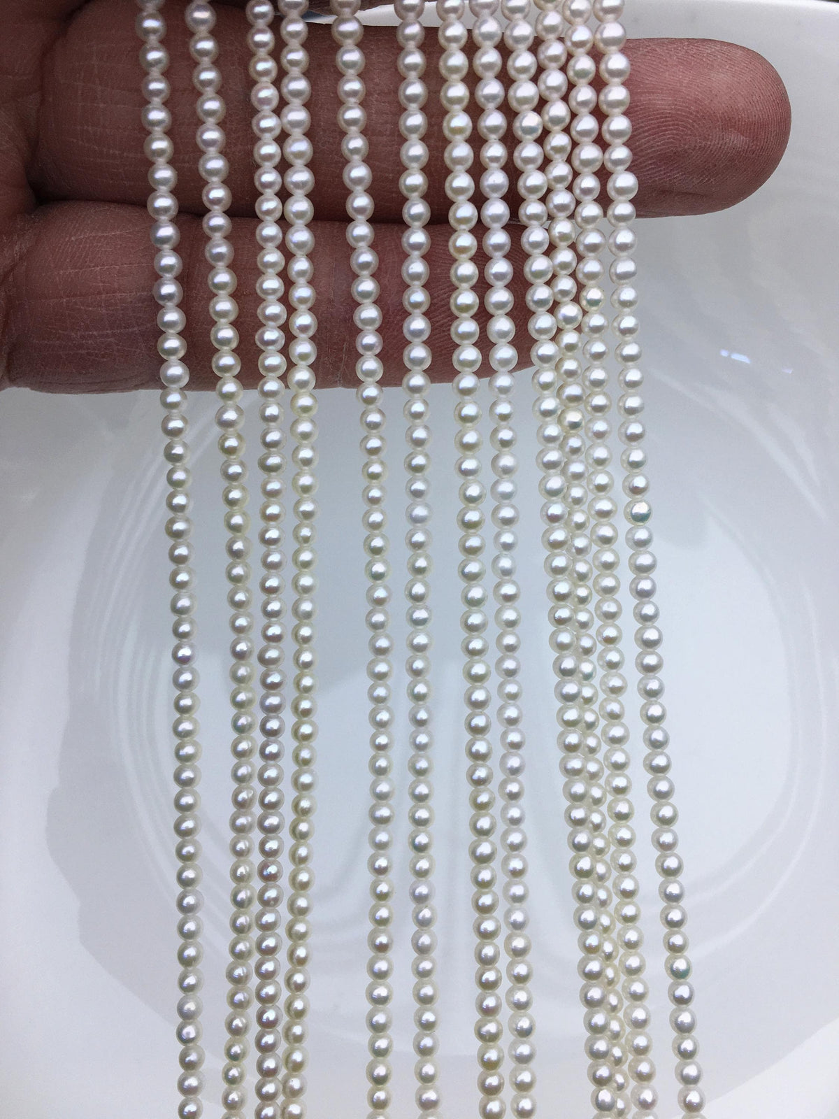 AAA 2.5-2.7mm white round seed freshwater pearls, for pearl necklace, loose freshwater pearl, RP2-3A-13