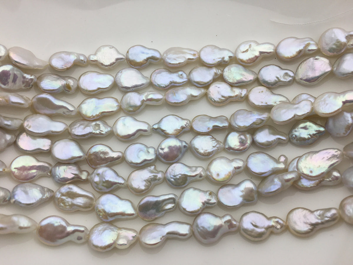 AAA 11-12mm White Drop Coin freshwater pearls,diy bead,flat round pearl bead,COIN12-3A-3-4