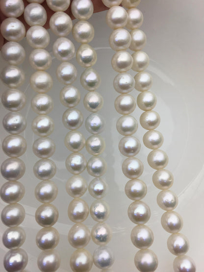 AA+ 9-11mm white round freshwater pearls,RP9-2A-6