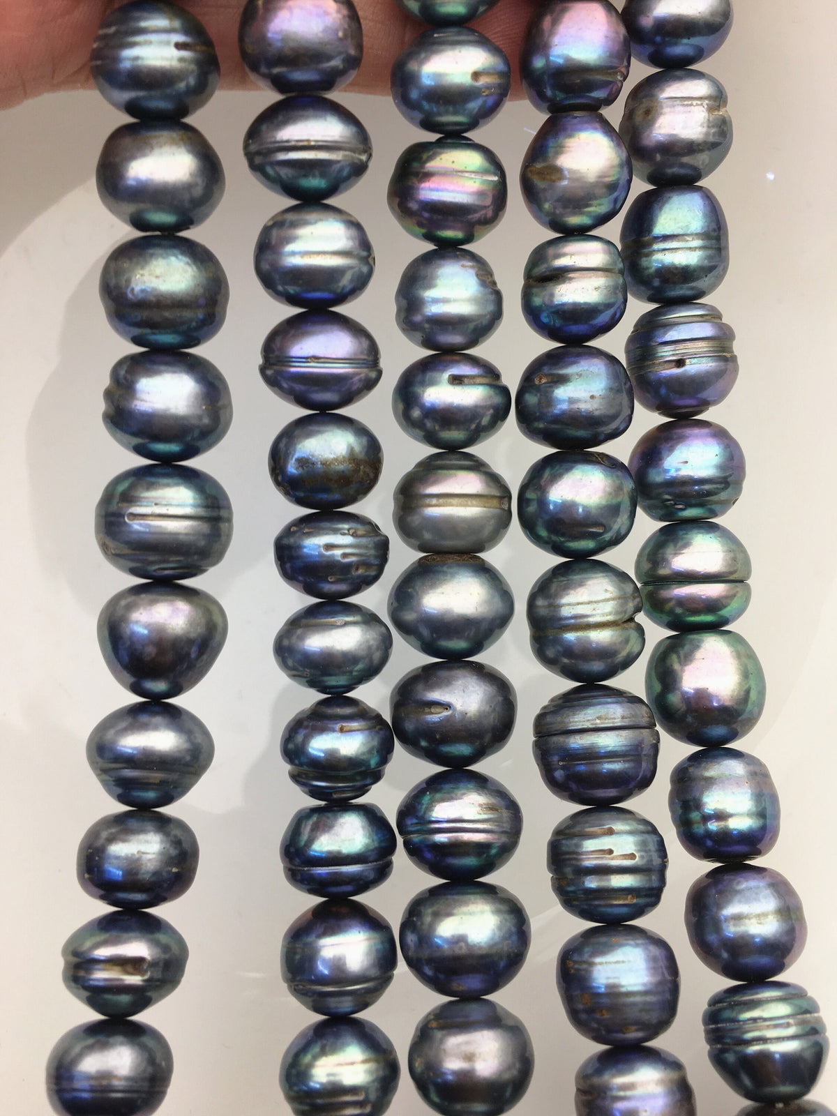 AA 12=14mm Big Green Blue button round freshwater pearl strand,loose freshwater pearl,SM13-T2