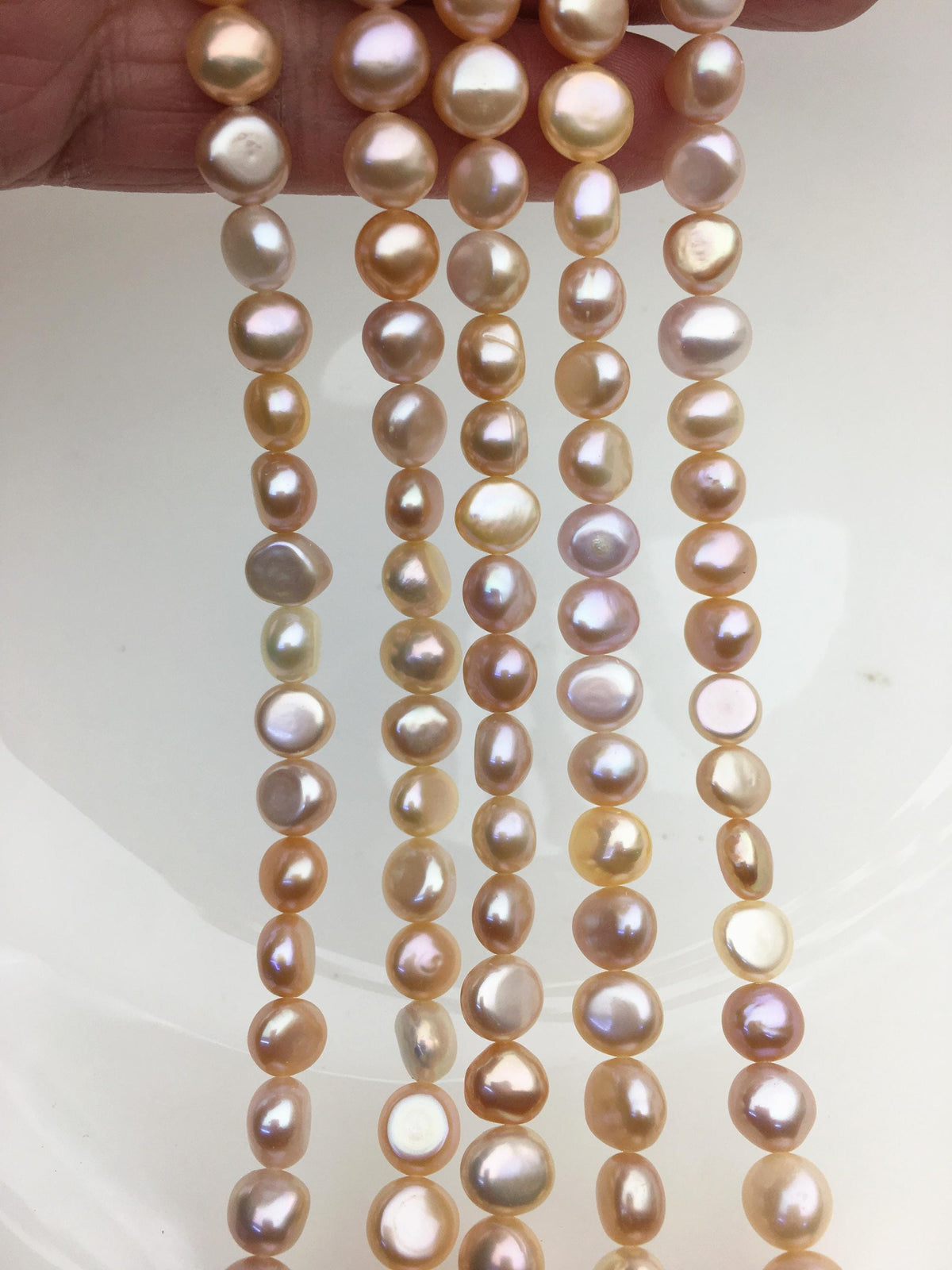 AAA 7-8mm mix color nugget freshwater pearls,irregular nugget freshwater pearl strand,LM7-T9