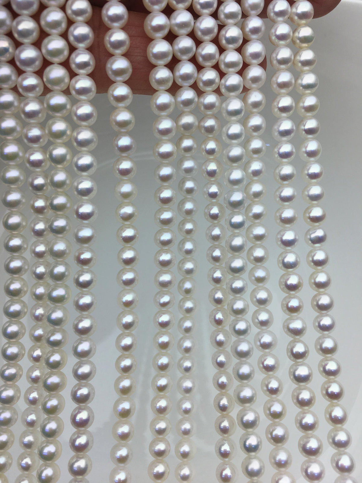 AAA 5-5.5mm white round freshwater pearls,Chinese freshwater pearl,RP5-3A-5