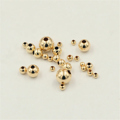 30pcs 14k goldfilled 2mm 3mm Round Beads,14k GF Spacer Beads,AGF-OTH-006