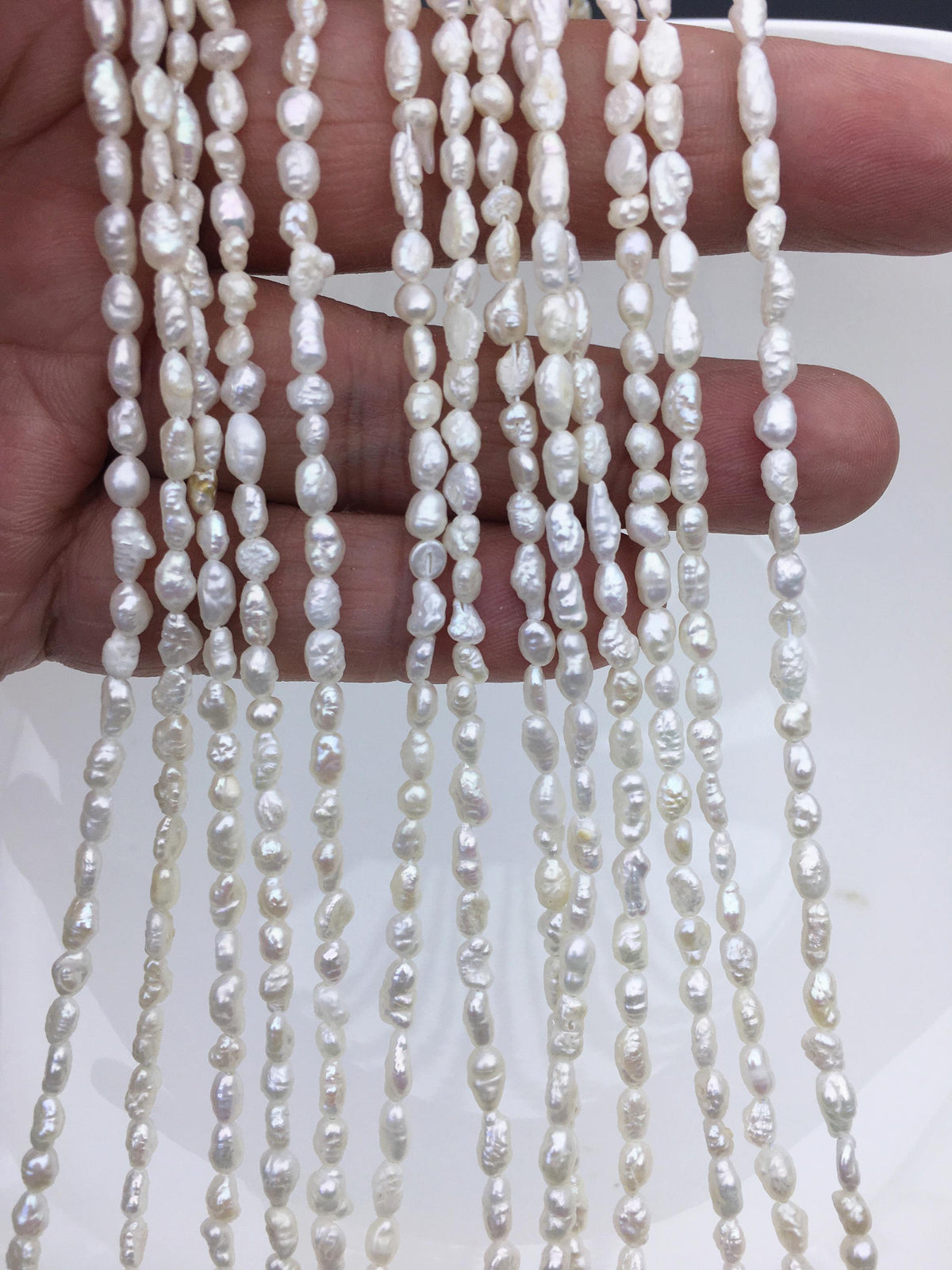 Rare!AA 3-4x4-6mm white keshi Freshwater Pearl, diy Loose Freshwater Pearl, wholesale price, china wholesale pearl, ZS-200-24