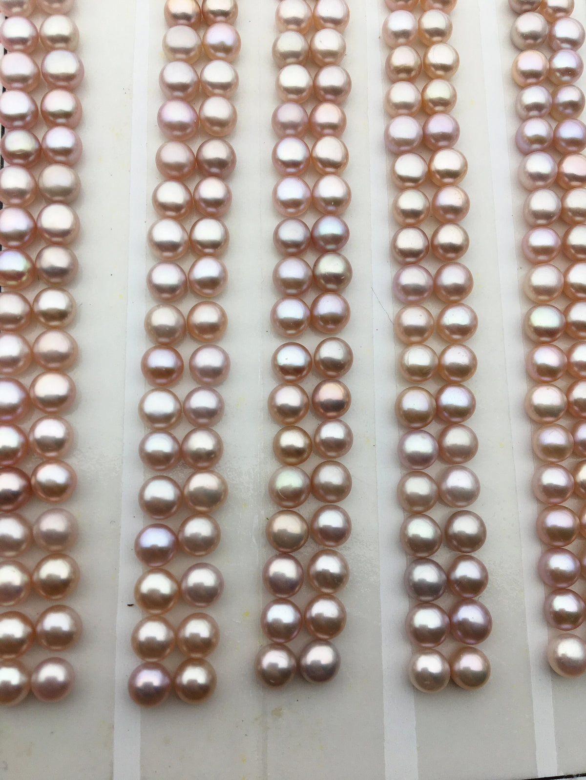 10 pairs AAA 4-4.5mm Seed purple button round pearls pairs, loose pearl beads, pearl earring, pearl stud, pearl earring stud supply, BTN4-4A-3